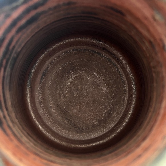 Handmade Pottery Mugs -Set Of 2 Signed Tom Boho Earthy Artisan Crafted Glazed - Picture 12 of 14